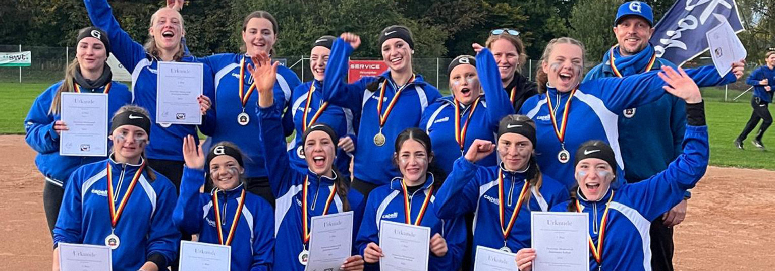 Gammertingen Royals gewinnen Deutsche Meisterschaft Softball Juniorinnen (U19) in Tübingen (11.-12.10.2025)
