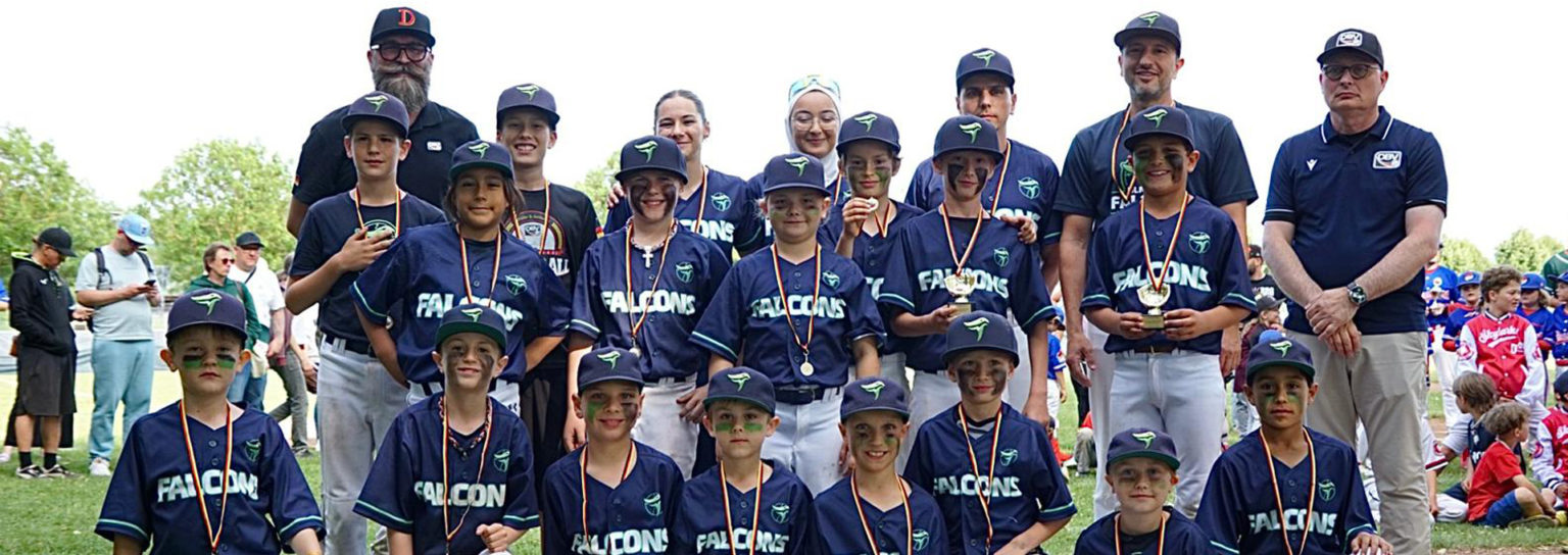 Falcons Ulm gewinnen die Deutsche Meisterschaft Baseball U10 Coach Pitch 2026 in Ladenburg